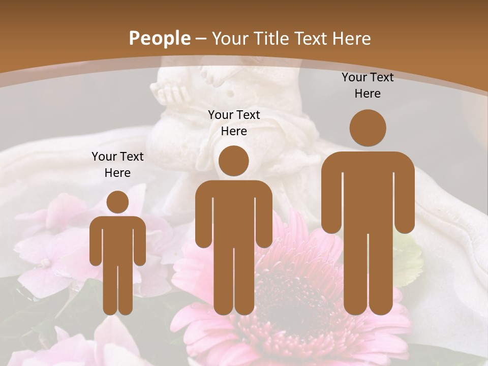 Pink Petals Angel PowerPoint Template