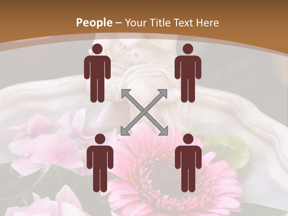 Pink Petals Angel PowerPoint Template