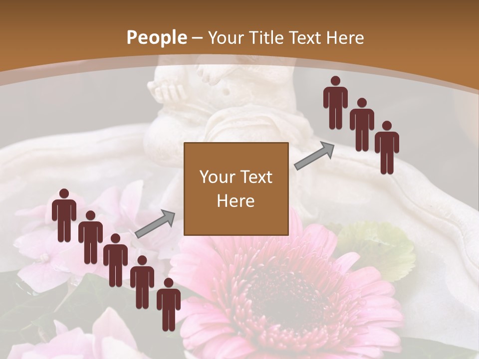 Pink Petals Angel PowerPoint Template