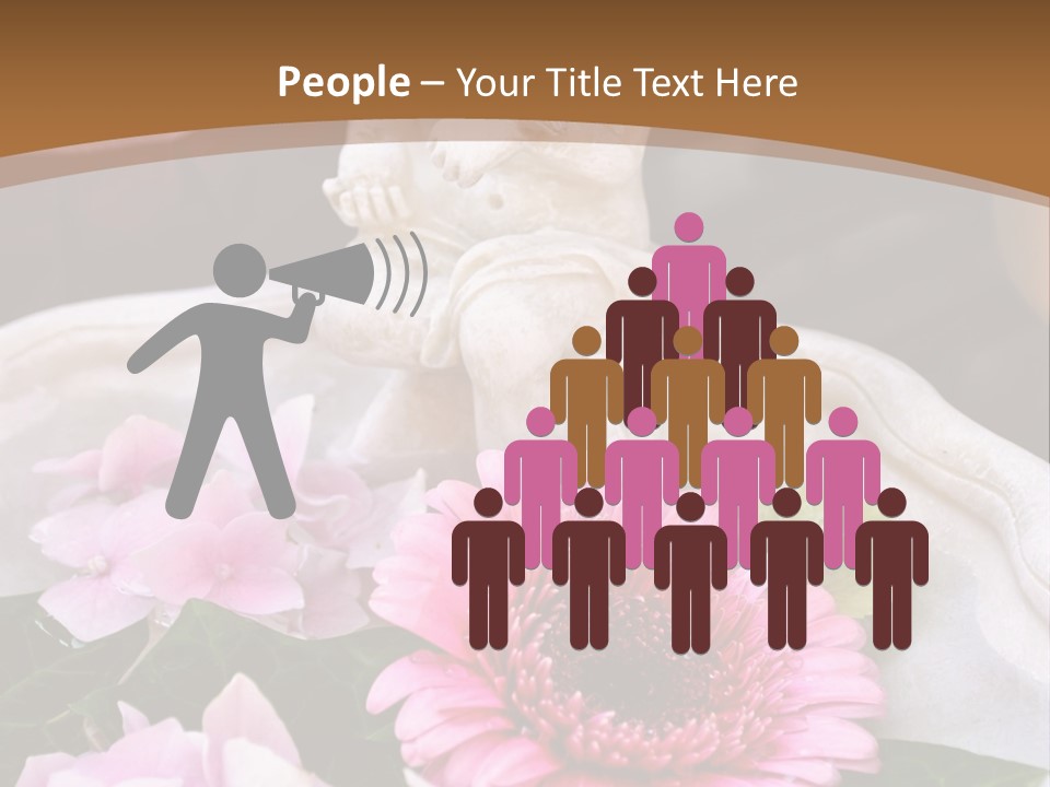 Pink Petals Angel PowerPoint Template