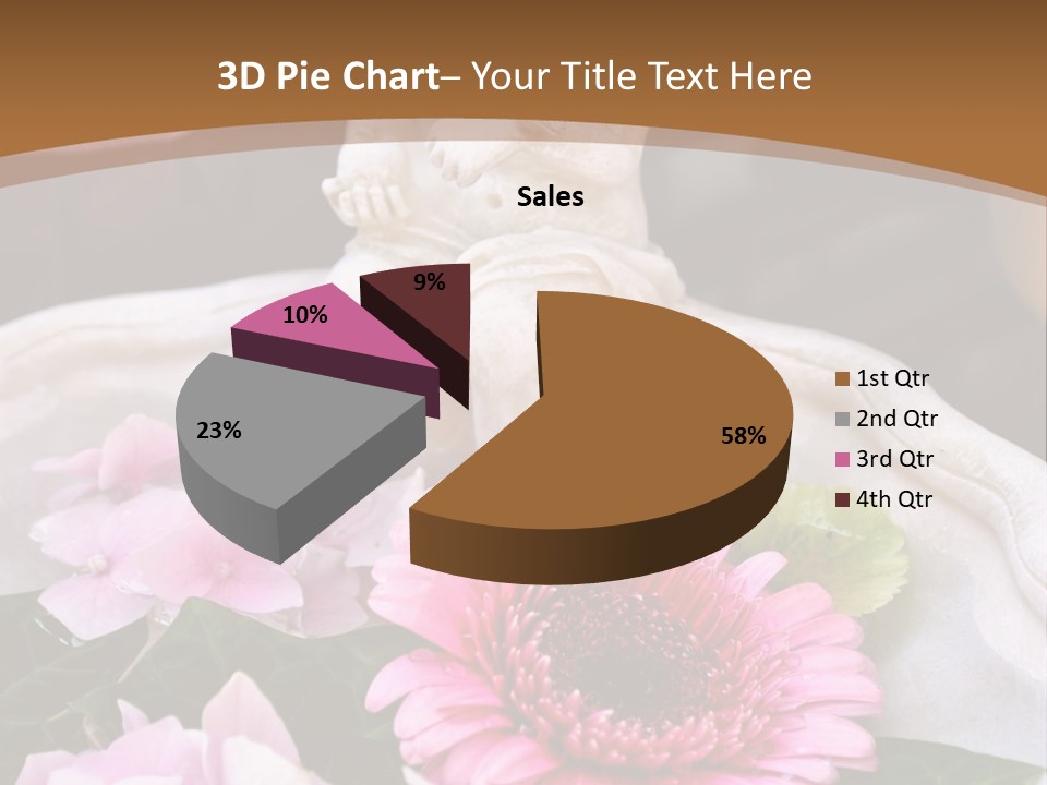 Pink Petals Angel PowerPoint Template
