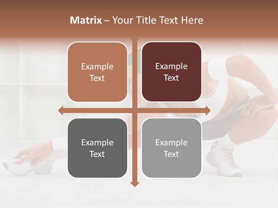 Fitness Beauty Stretch PowerPoint Template