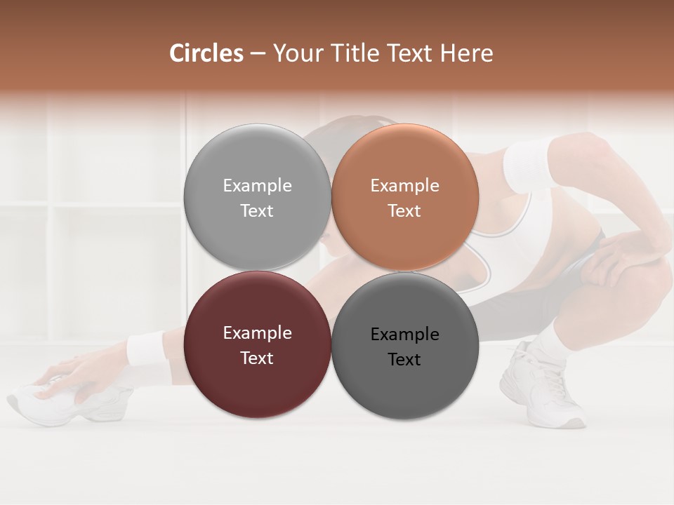 Fitness Beauty Stretch PowerPoint Template