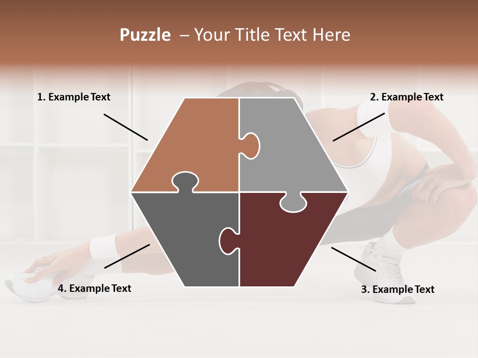 Fitness Beauty Stretch PowerPoint Template