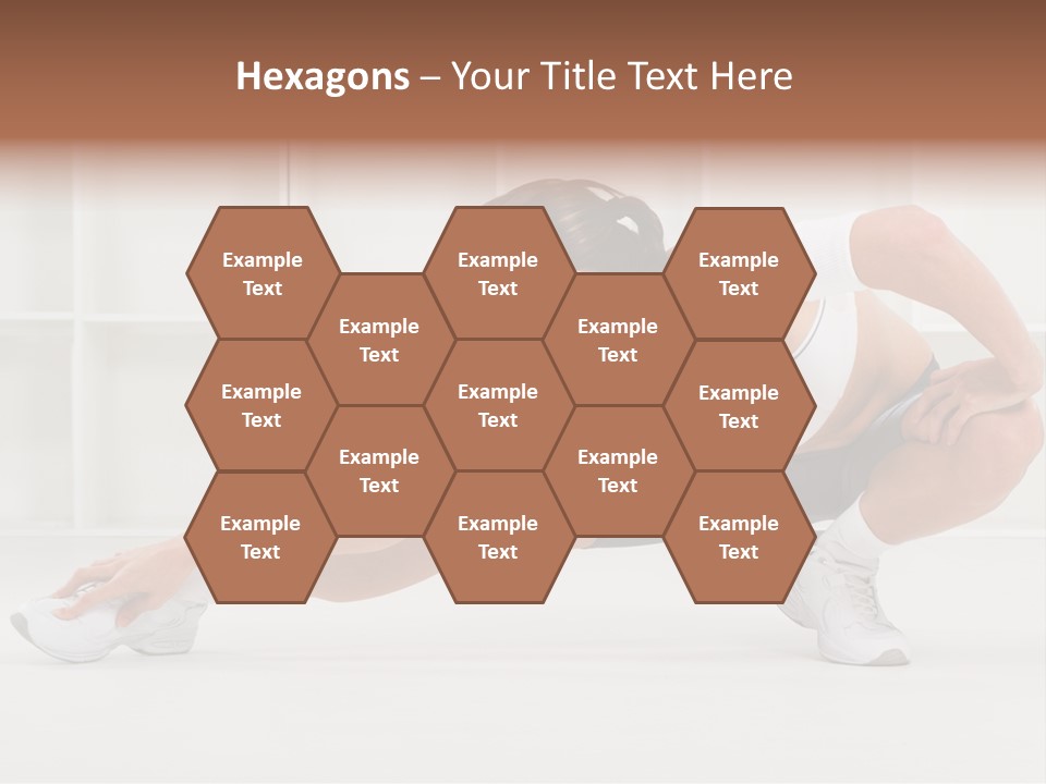 Fitness Beauty Stretch PowerPoint Template