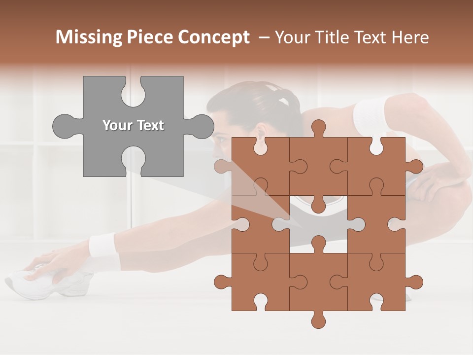 Fitness Beauty Stretch PowerPoint Template