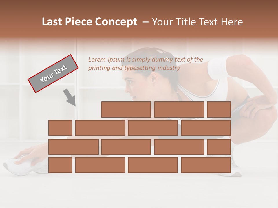 Fitness Beauty Stretch PowerPoint Template