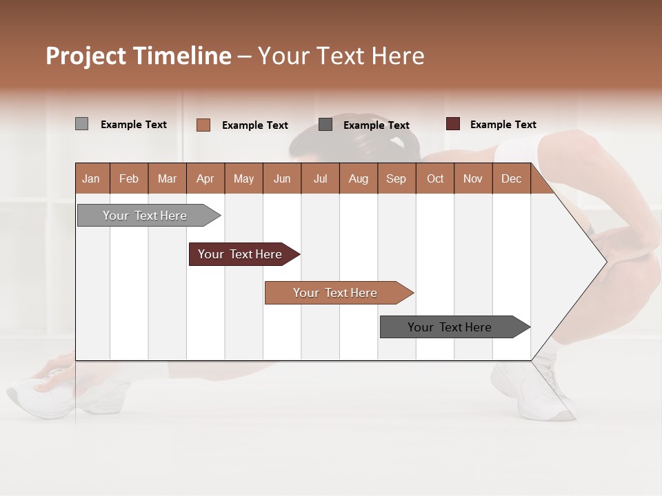 Fitness Beauty Stretch PowerPoint Template