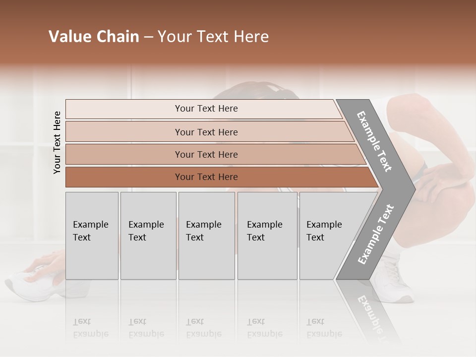 Fitness Beauty Stretch PowerPoint Template