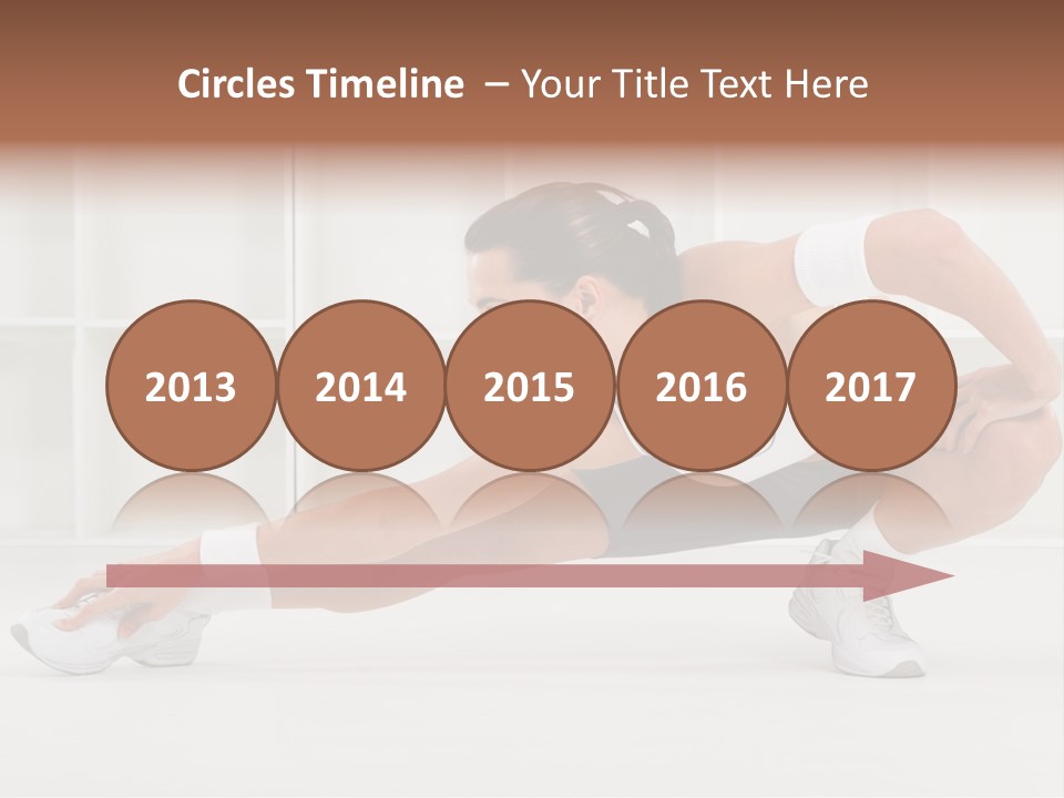 Fitness Beauty Stretch PowerPoint Template