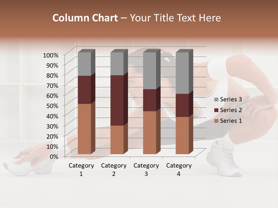 Fitness Beauty Stretch PowerPoint Template