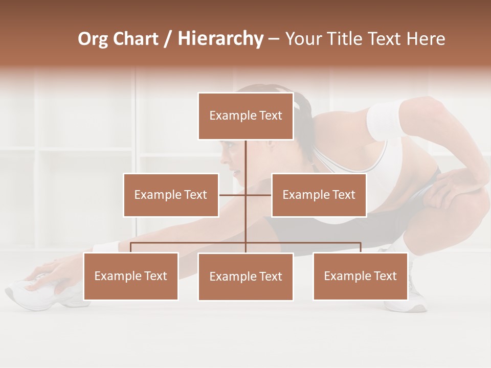 Fitness Beauty Stretch PowerPoint Template