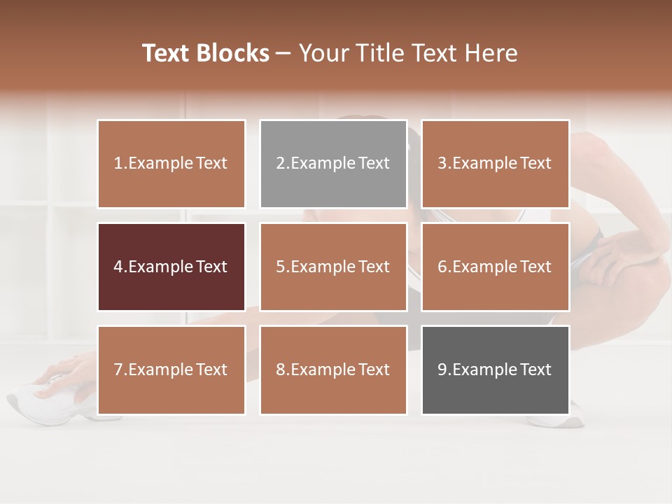 Fitness Beauty Stretch PowerPoint Template