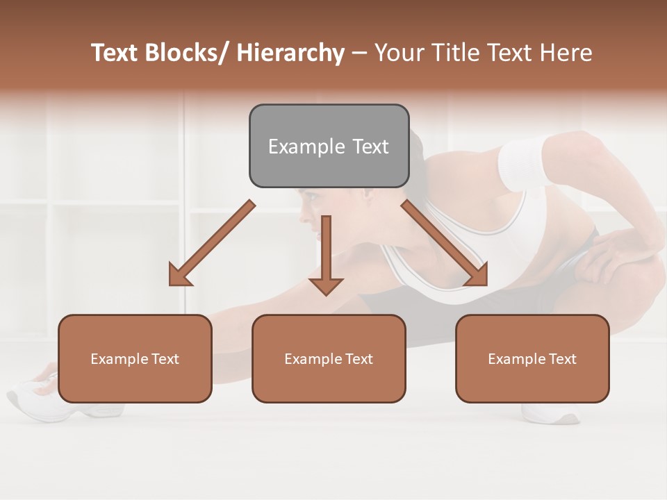 Fitness Beauty Stretch PowerPoint Template