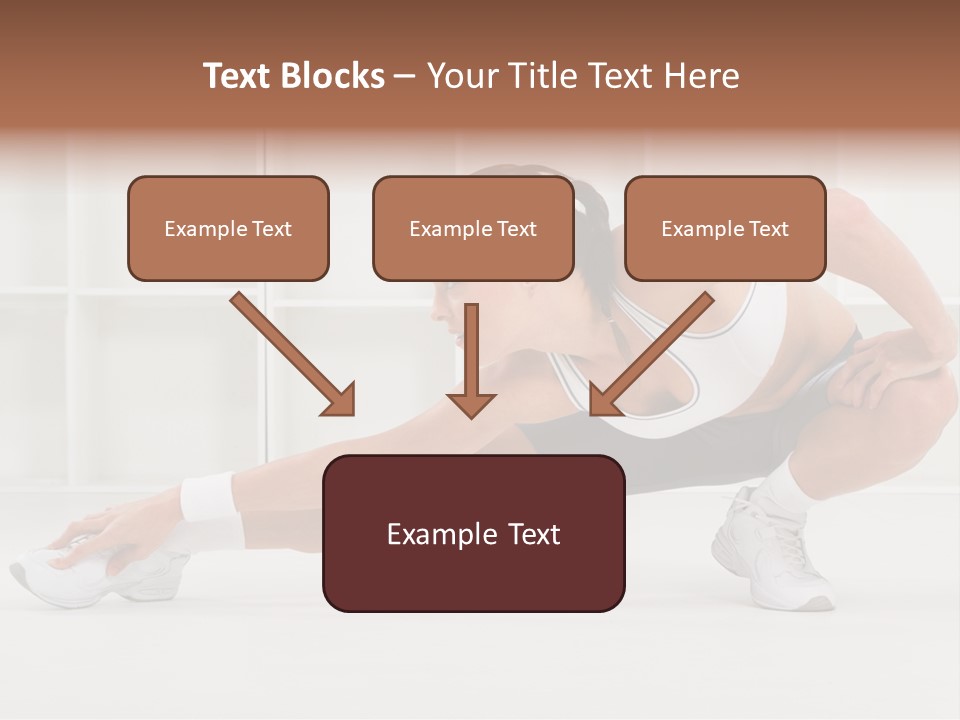 Fitness Beauty Stretch PowerPoint Template