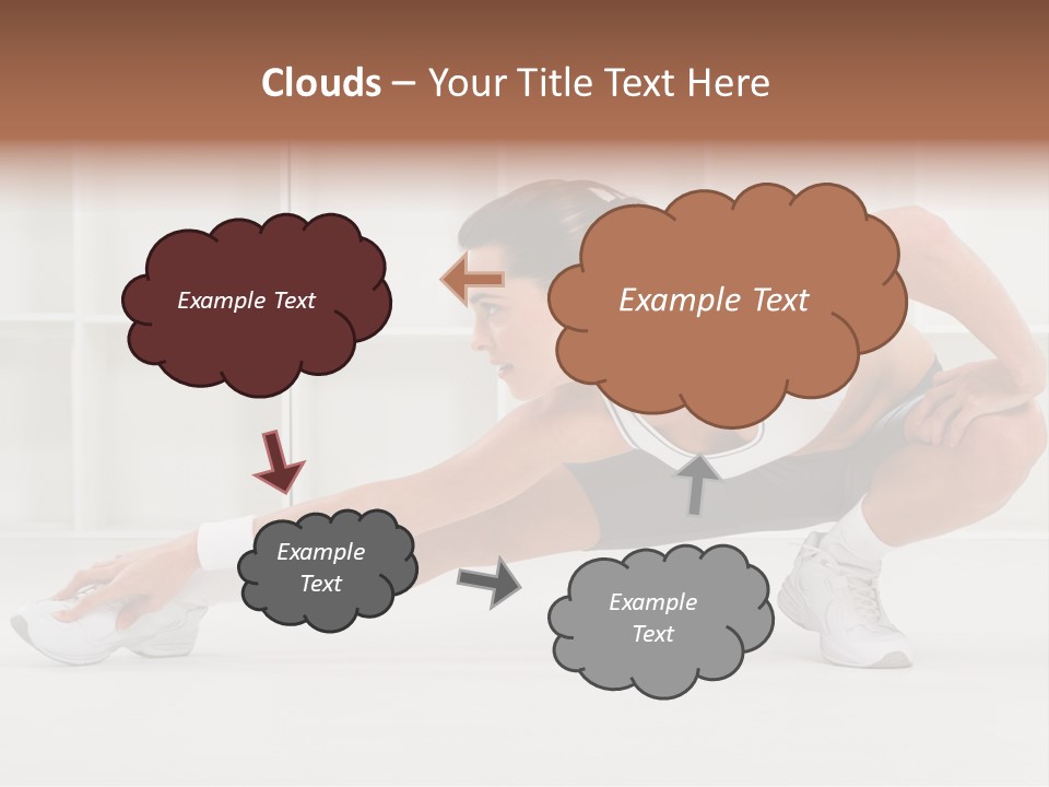 Fitness Beauty Stretch PowerPoint Template