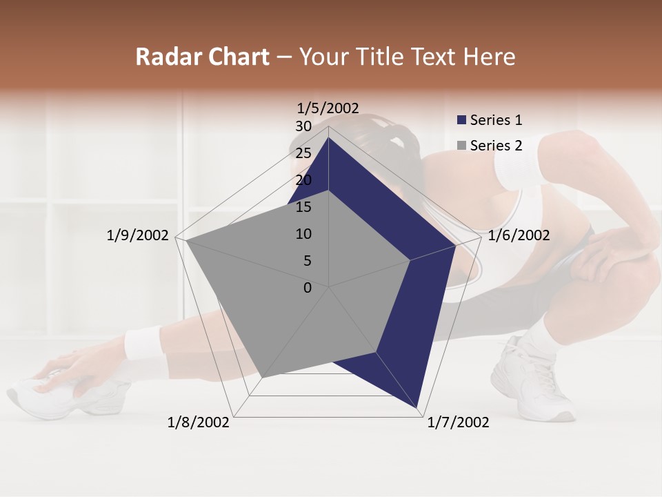 Fitness Beauty Stretch PowerPoint Template