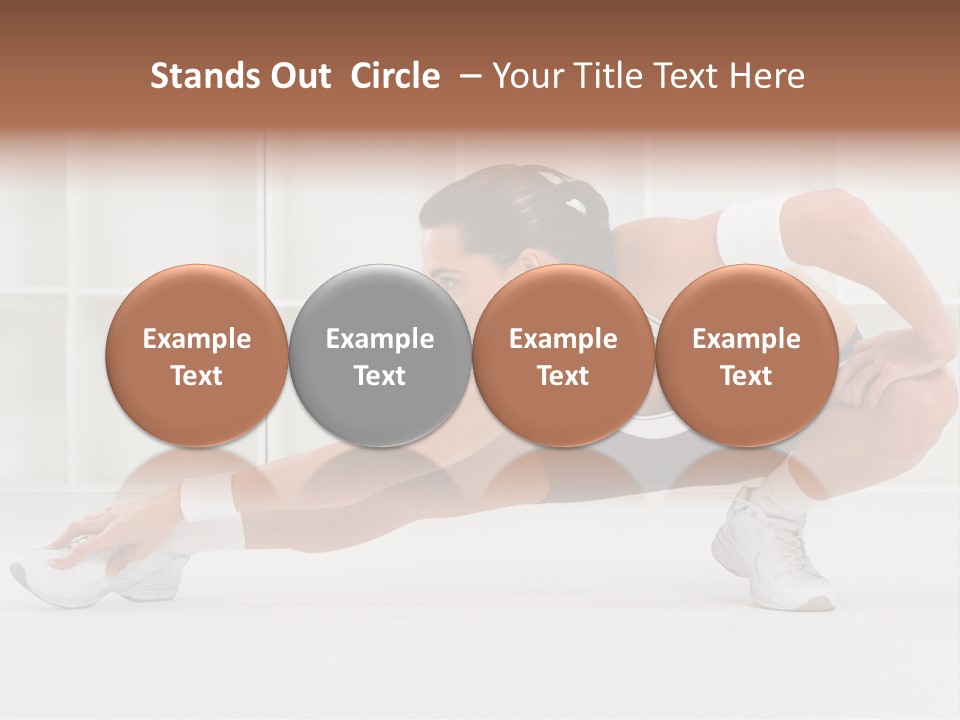 Fitness Beauty Stretch PowerPoint Template