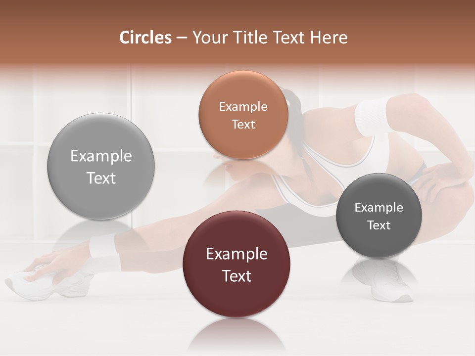 Fitness Beauty Stretch PowerPoint Template