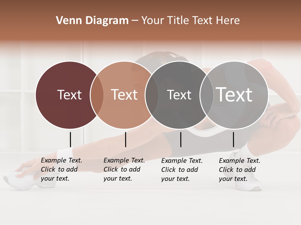 Fitness Beauty Stretch PowerPoint Template