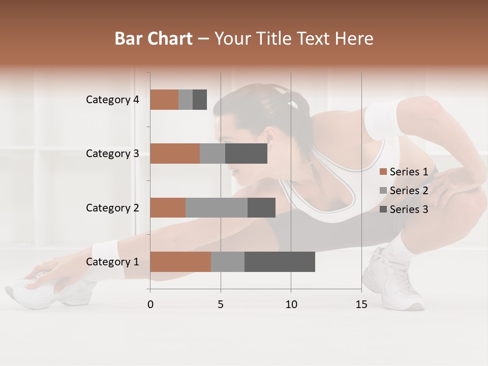 Fitness Beauty Stretch PowerPoint Template