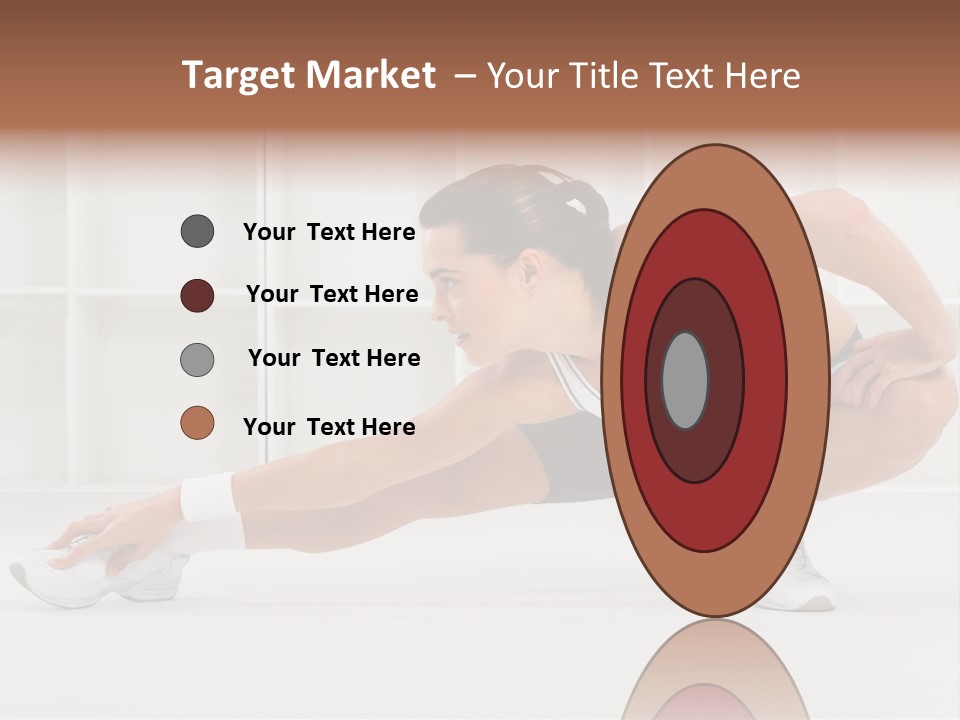 Fitness Beauty Stretch PowerPoint Template