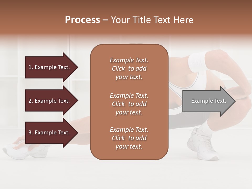 Fitness Beauty Stretch PowerPoint Template