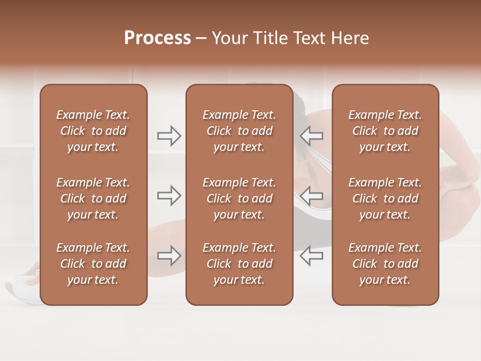 Fitness Beauty Stretch PowerPoint Template