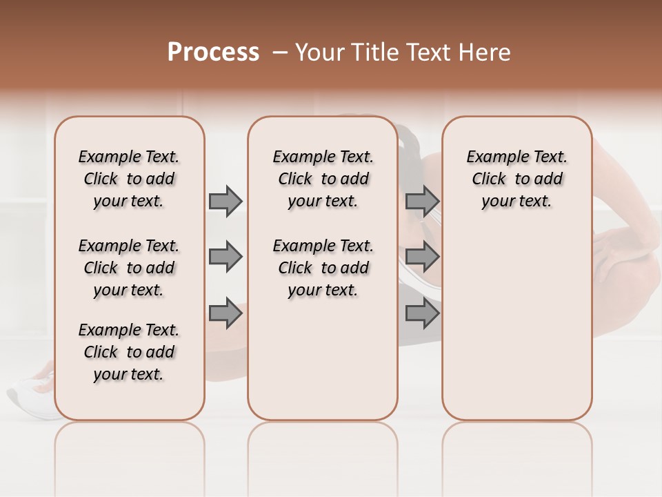 Fitness Beauty Stretch PowerPoint Template