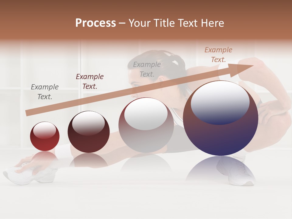 Fitness Beauty Stretch PowerPoint Template