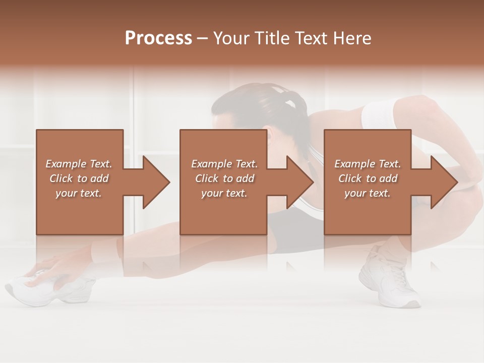 Fitness Beauty Stretch PowerPoint Template