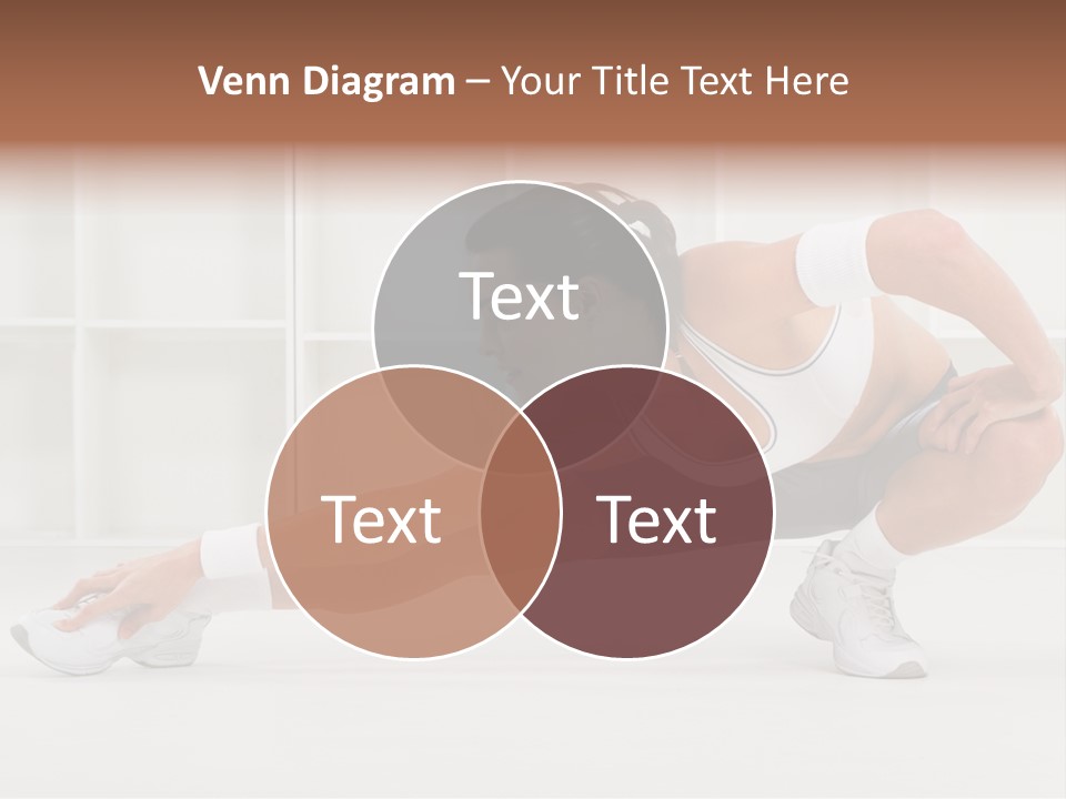 Fitness Beauty Stretch PowerPoint Template