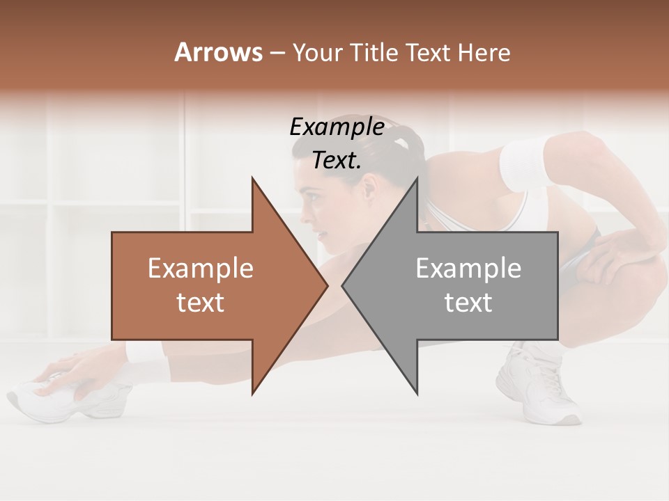 Fitness Beauty Stretch PowerPoint Template