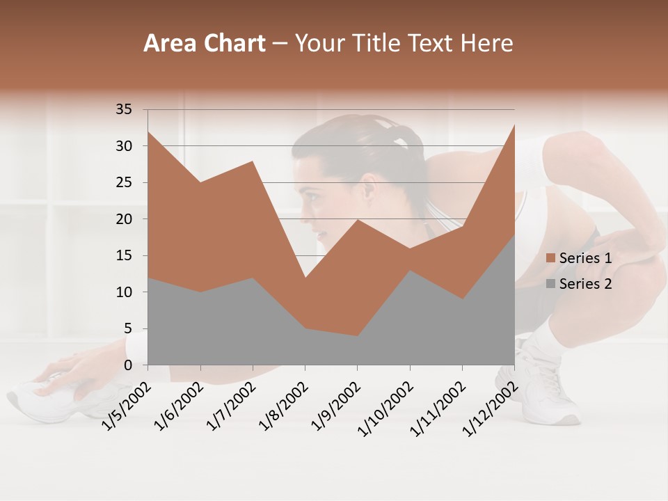 Fitness Beauty Stretch PowerPoint Template