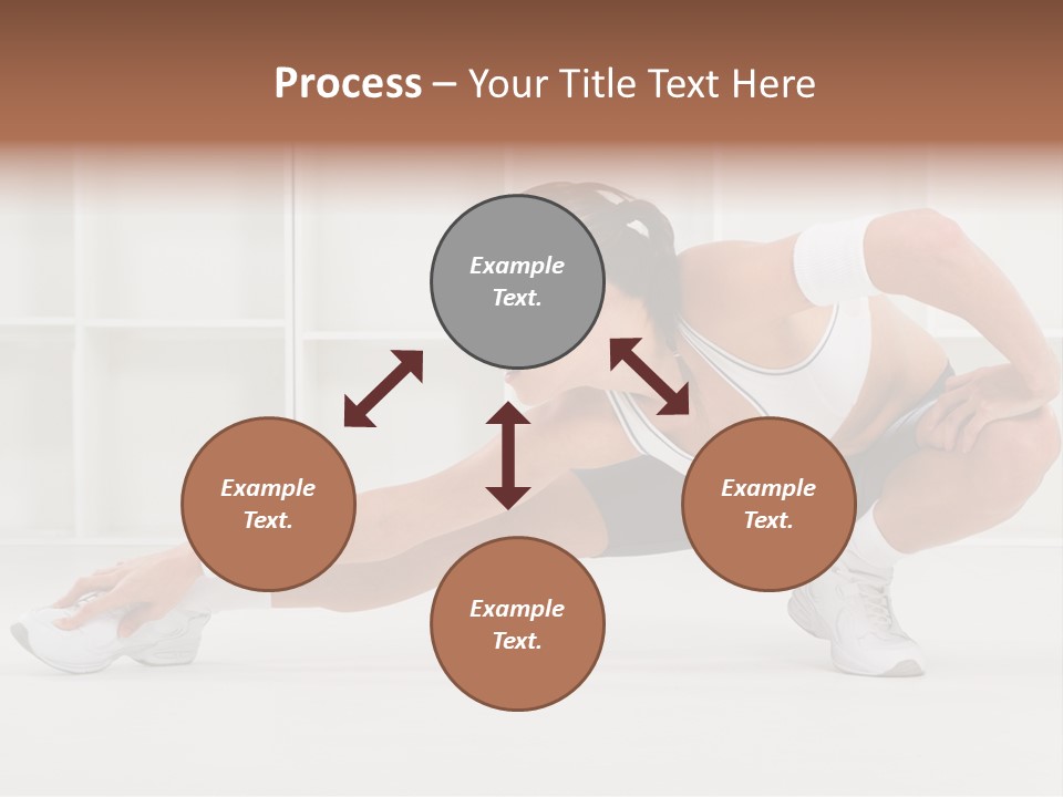Fitness Beauty Stretch PowerPoint Template