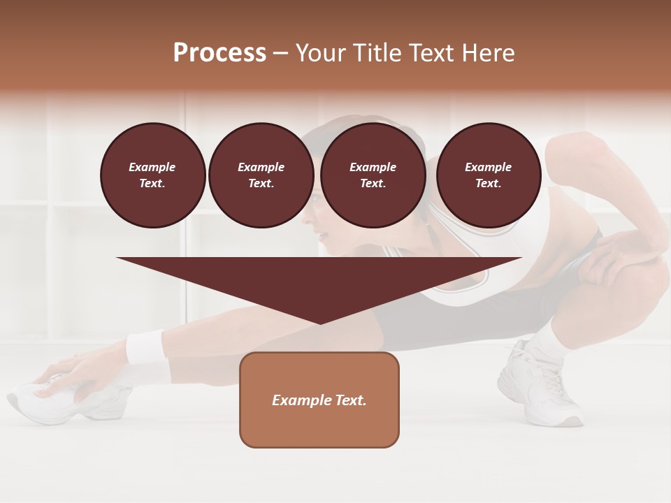 Fitness Beauty Stretch PowerPoint Template