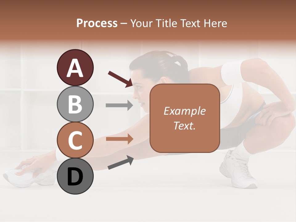 Fitness Beauty Stretch PowerPoint Template