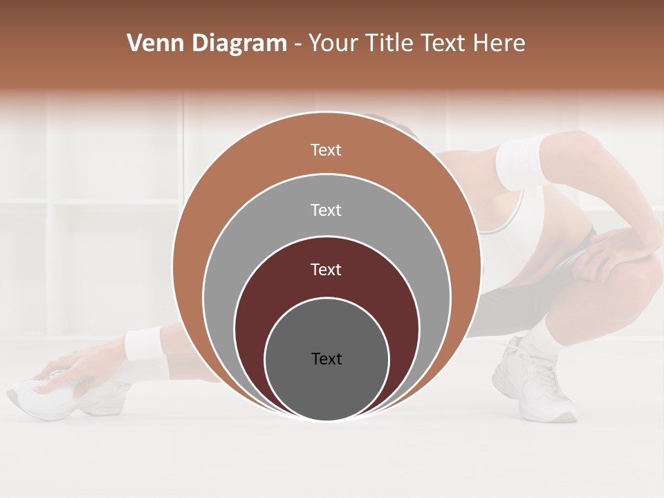 Fitness Beauty Stretch PowerPoint Template