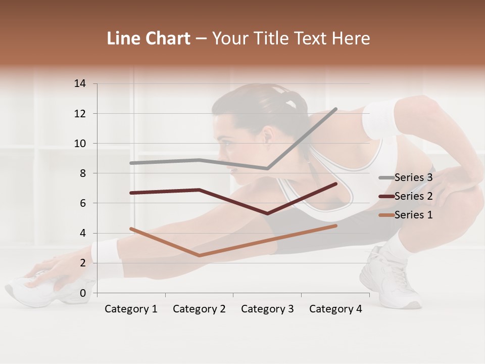 Fitness Beauty Stretch PowerPoint Template