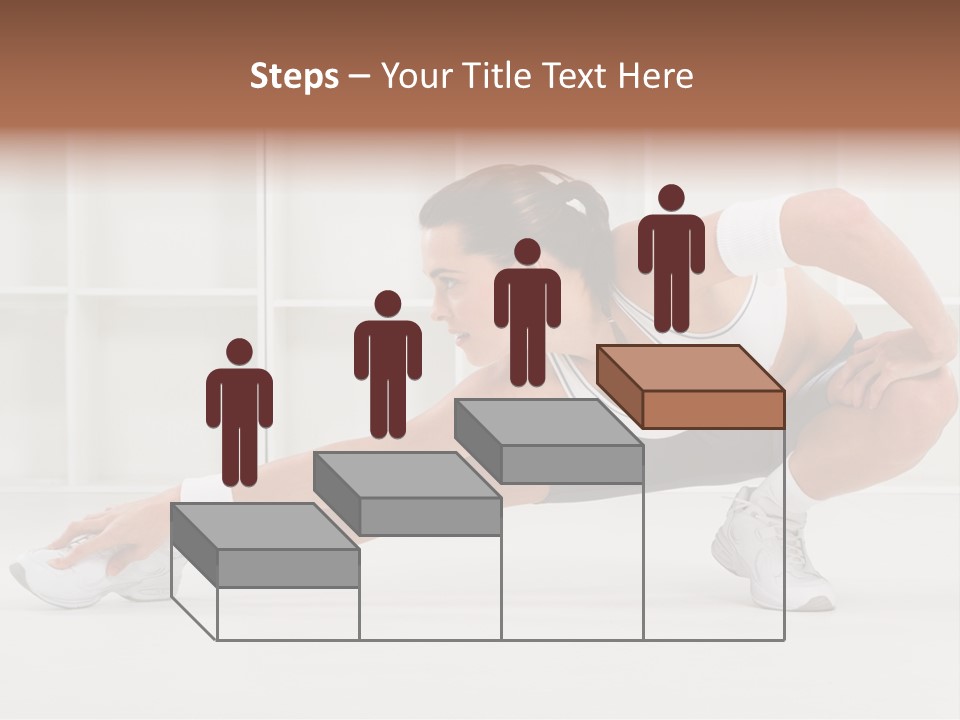 Fitness Beauty Stretch PowerPoint Template