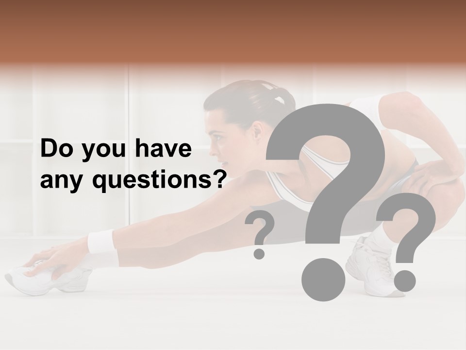 Fitness Beauty Stretch PowerPoint Template