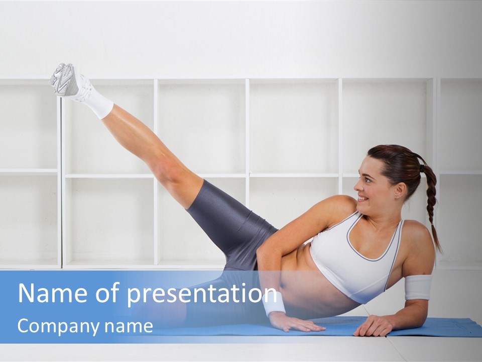 Workout Stretch Trainer PowerPoint Template