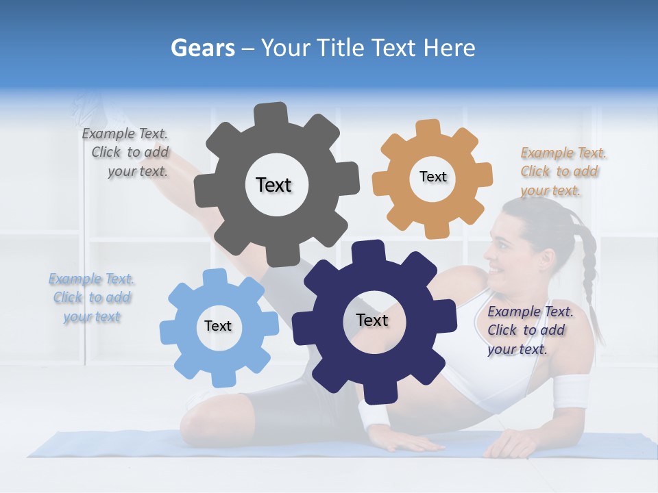 Workout Stretch Trainer PowerPoint Template