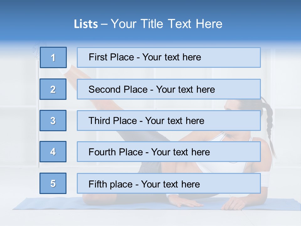 Workout Stretch Trainer PowerPoint Template