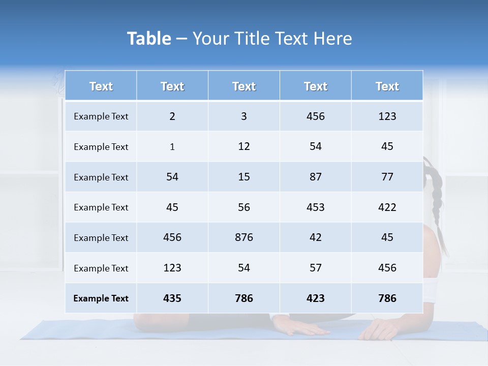 Workout Stretch Trainer PowerPoint Template