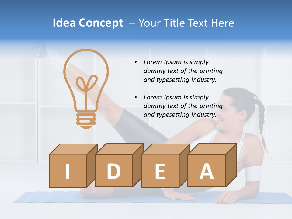 Workout Stretch Trainer PowerPoint Template