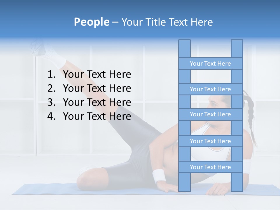 Workout Stretch Trainer PowerPoint Template