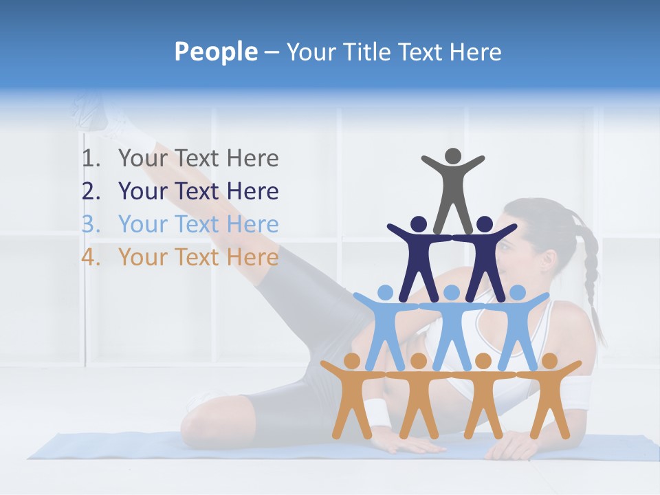 Workout Stretch Trainer PowerPoint Template