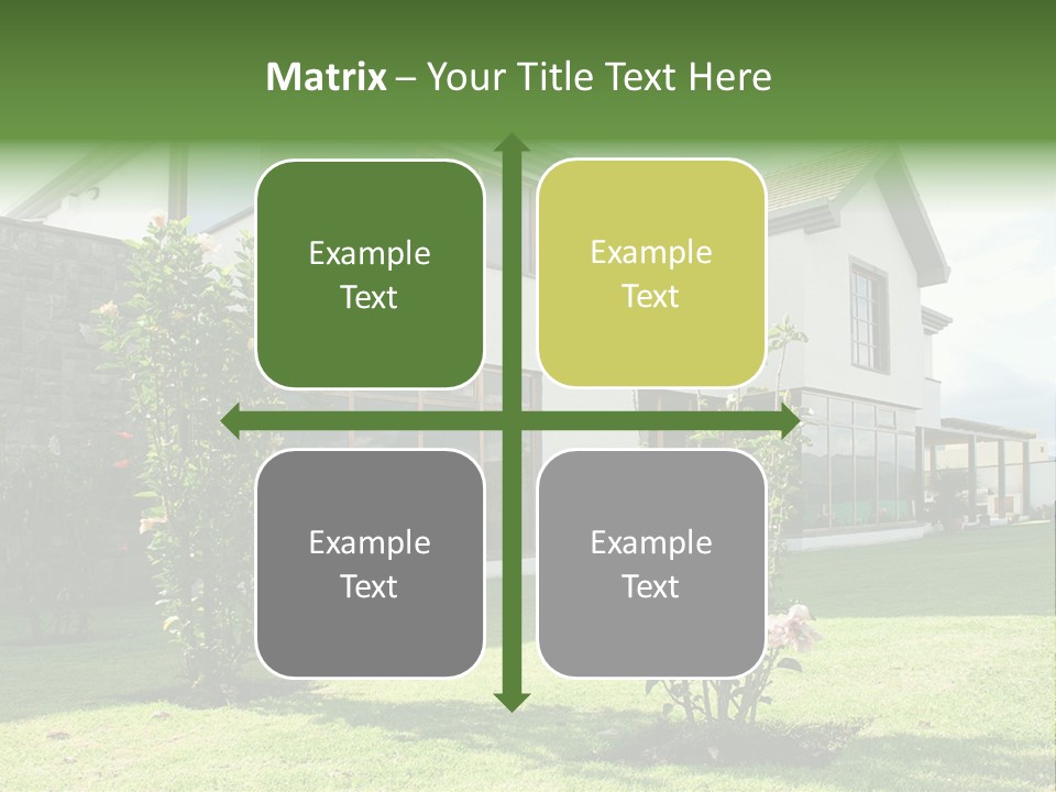 Mortgage Contemporary Grass PowerPoint Template
