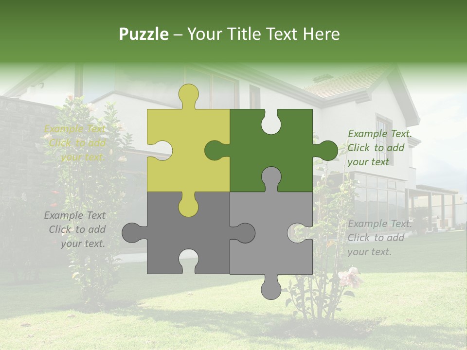 Mortgage Contemporary Grass PowerPoint Template